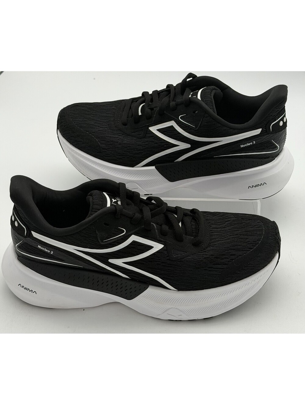 New Diadora Nucleo 2 Women’s  Size 8 Black White Athletic Running Free Shipping